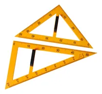 Comprar Régua Geométrica Matemática Grande, 2 Peças, Réguas