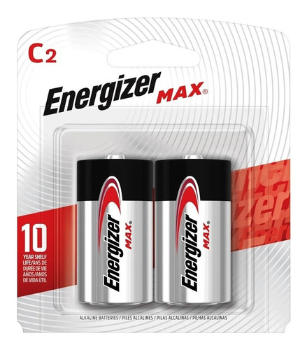 Pilas C Mediana Energizer Alcalina X 2 Unidades