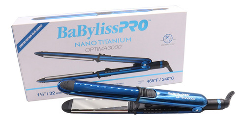 Plancha Babyliss Optima 3000 Azul Alisa Y Ondula Profesional