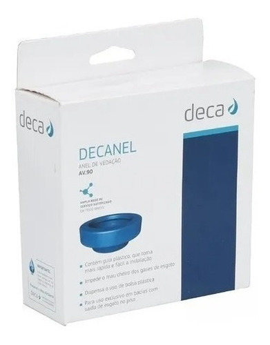 Anel Vedacao P/ Bacia Decanel Av.90.01 - Deca Kit 2 Pçs