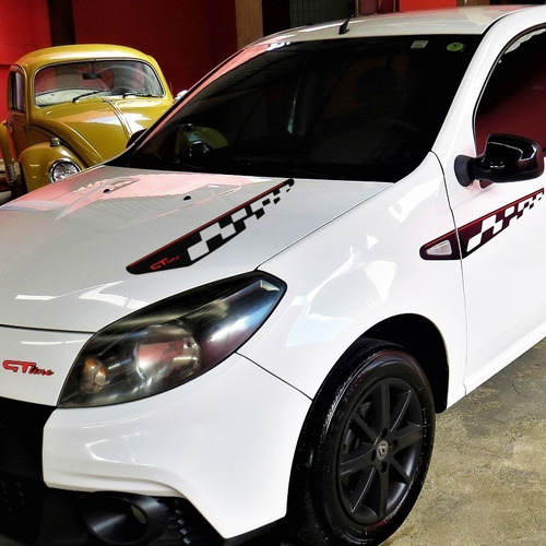 Kit Faixa Sandero Gt Line 2011 Adesivo Lateral Traseiro Capô