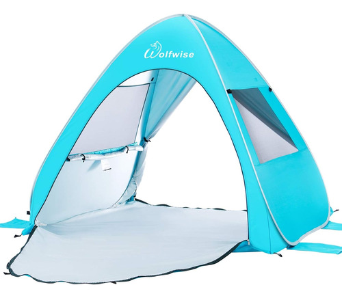 Wolfwise Upf 50 Easy Pop Up Beach Tent Sun Refugio Instant A