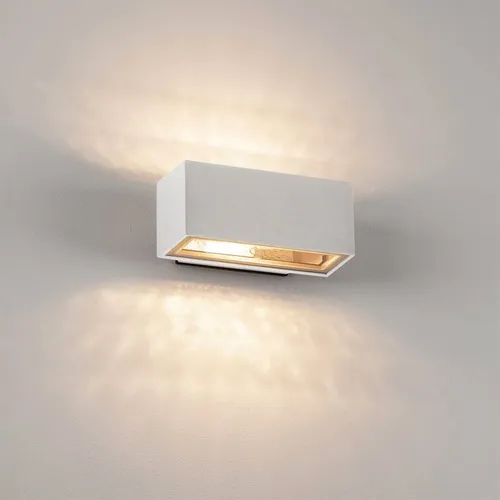 Pack X 3 Luminaria Aplique Exterior Bidireccional E27 Unilux Estructura Blanco