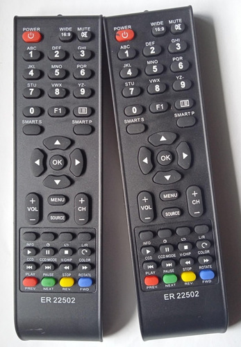 Control Remoto Tv  Electrosonic Led Modelo E018-tled52