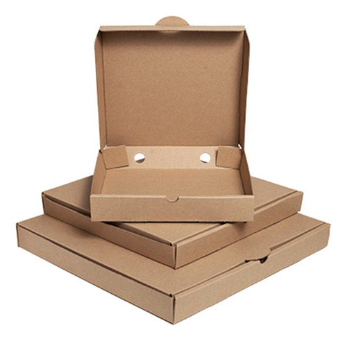 50x Cajas Para Pizza Eco Chica 25x25x4,5 Envío A Todo Chile