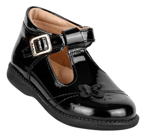 Zapato Escolar Piso Niña Negro Dogi 04504000