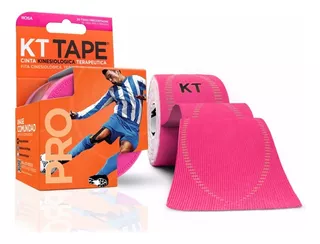 Cinta Kinesiológica Neuromuscular Kt Tape Pro Sintético Color Rosa