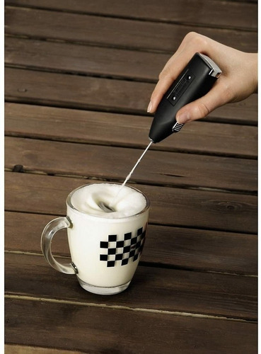 Batidor Leche Para Café Cappucino Espuma A Pila Mango Soft