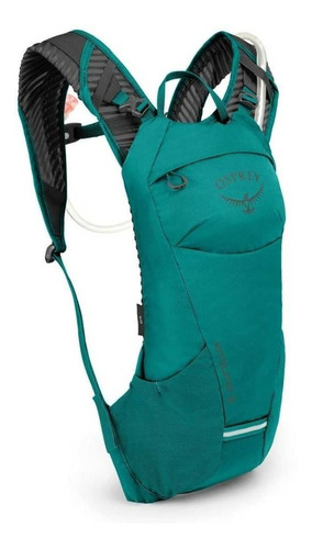 Mochila de hidratación Kitsuma Osprey Reservoir de 3 litros, color: verde, diseño de tela lisa