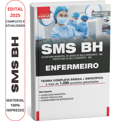 Apostila Sms Bh 2025 - Enfermeiro