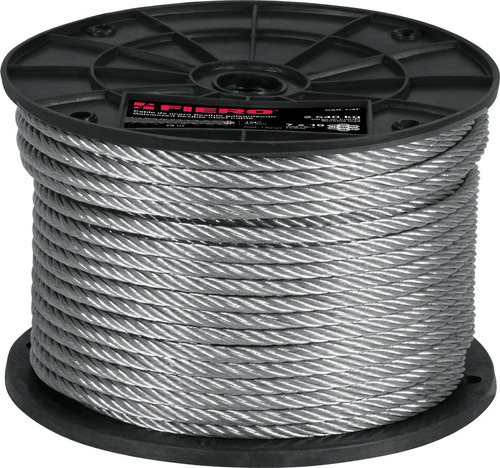 Cable Acero Galvanizado Linga 6.3mm 7x19 Alta Resistencia Mt