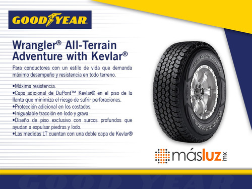 Llanta 275/65r20 Wrangler all-terrain Adventure With Kevlar