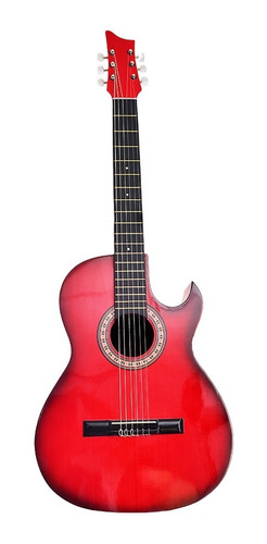 ¡ Guitarra Acústica Para Estudio Boquete Color Rojo !!
