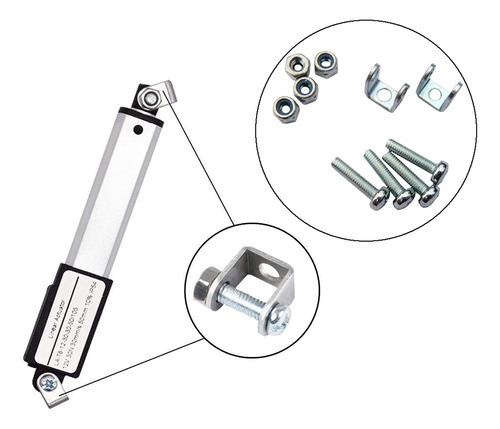 Haoxuan Dc 12v Actuador Lineal Miniatura Electrico 1.181 In