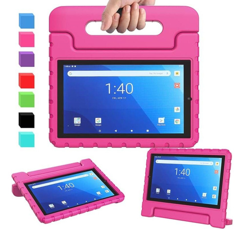 Funda Para Lenovo Tab M10 Hd 2da Gen De Maleta Goma Fucsia