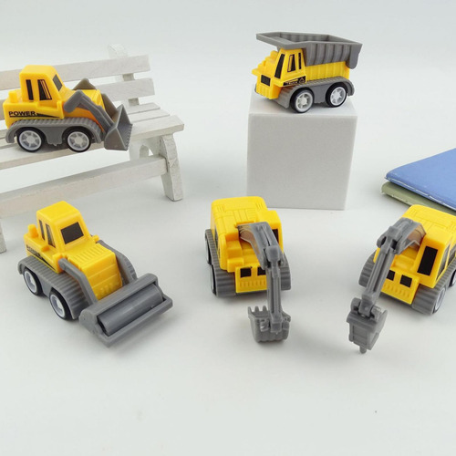 Set De Excavadora Con Coche A Fricción Creativo
