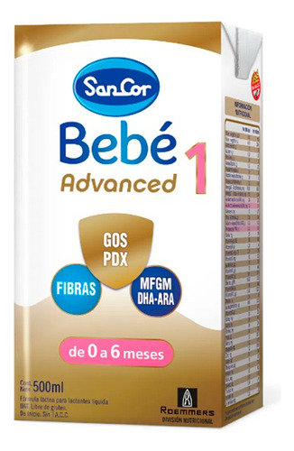 Sancor Bebe 1 Advance Brick 500ml X12un