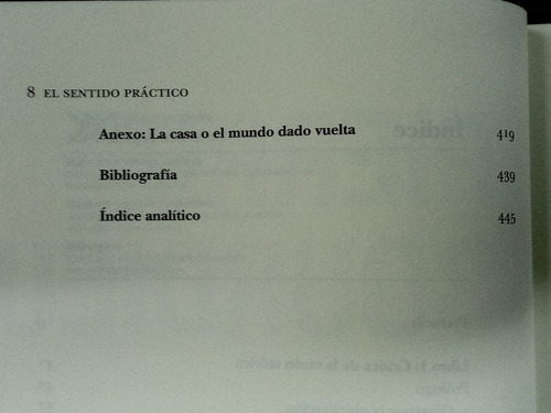 Imagen 4 de 5 de El Sentido Practico * Pierre Bourdieu * Siglo Xxi *