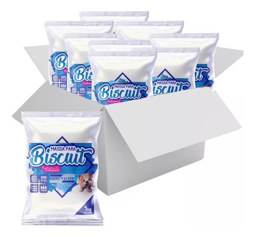 Massa P/biscuit Natural 2kg+1und.pincel Modelador 104 Condor
