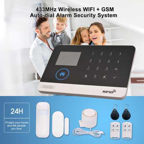 Imagen 2 de 6 de Alarma P/sistema De Seguridad Inalámbrico 433mhz Wifi + Gsm