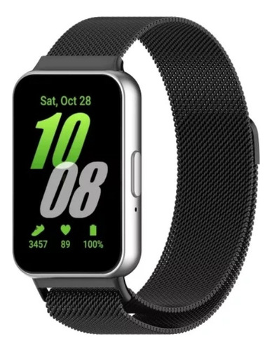 Correa De Reloj Milanesa De Metal Para Galaxy Fit 3