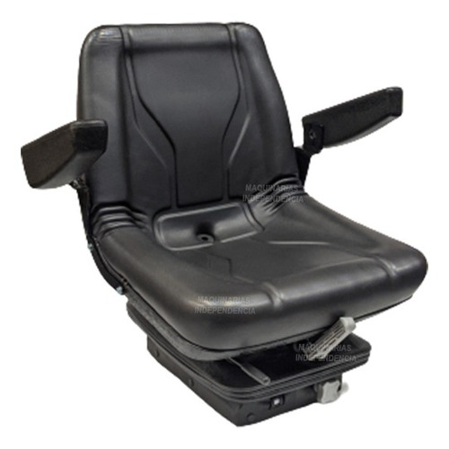 Asiento Pavimentadora Tbeh Suspension Negra Apoyabrazo