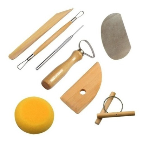Kit Herramientas Arcilla Cerámica Alfarería Ad X8un 3005