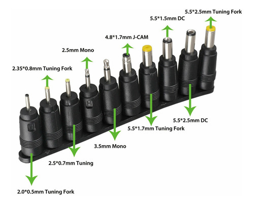 Soulbay 34pcs Dc Plug Set Jack Portátiles Entrega Inmediata