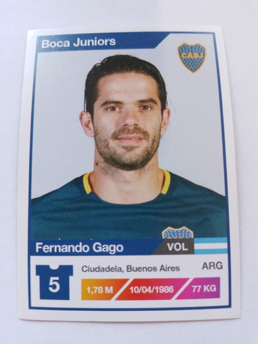 Figurita Futbol Argentino 2017/18 Num 86 Gago Boca