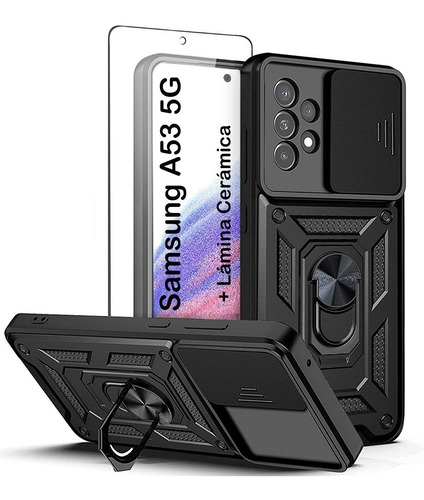 Carcasa Antigolpes Anillo Samsung Galaxy A53 5g + Lámina