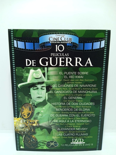 Imagen 1 de 8 de 10 Películas De Guerra - Dvd - Colección Cine Club 