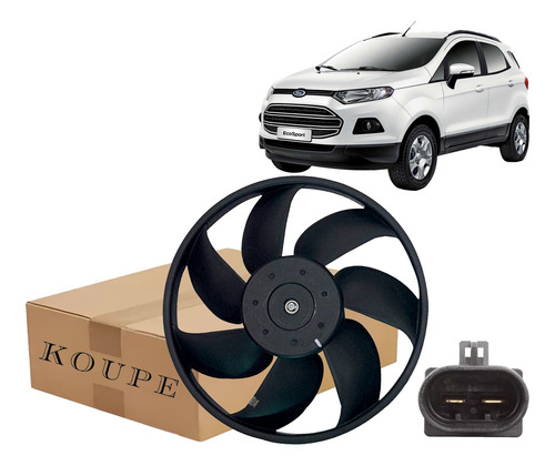 Eletroventilador Radiador Ford Ecosport 2013 A 2018 1.5 12v