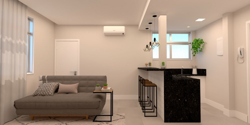 Imagem 4 de 27 de Copacabana Quarto/sala Com Suíte 44m