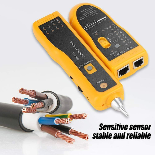 Imagen 4 de 4 de Tester Red Lan Rj45 Wire Tracker Buscador Cable Rj11 Cat5