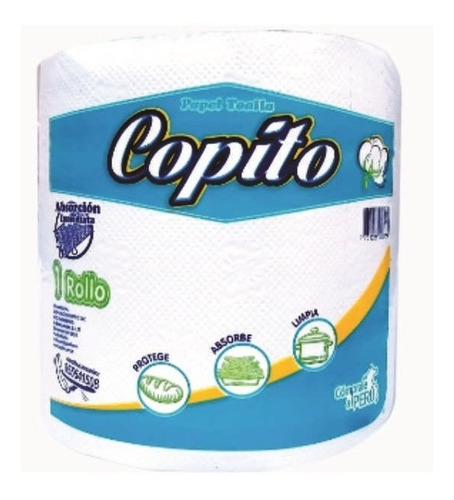 Papel Toalla Blanco Super Absorvente Pqtx6rlls - Copito