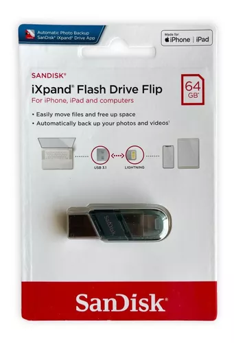 Pendrive iPhone iPad Usb Sandisk Ixpand Flash Drive Flip 64g