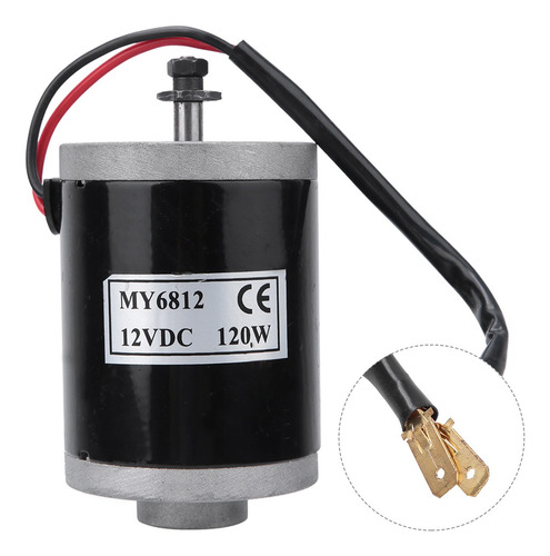 My6812 120w Pequeño Motor Cepillado Con Polea De Correa Para