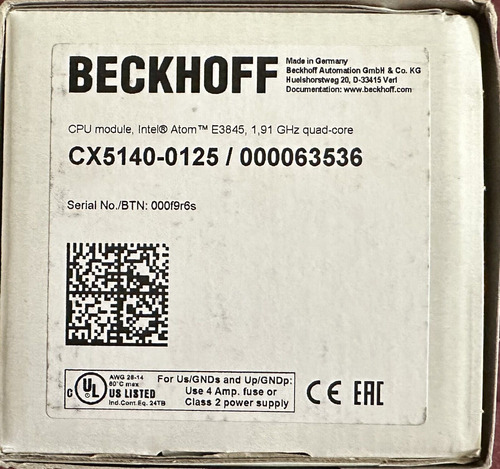 Brand New In Box 1pcs Cx5140-0125 Beckhoff Module 8gb Cf Wwx