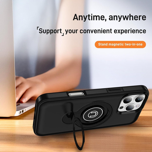 Funda Uso Rudo Con Anillo 360 Y Soporte Para iPhone 11/12/13