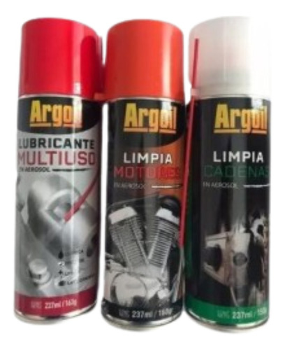 Kit Servicio Moto Limpia Motor Limpia Cadena-lubric Multiuso