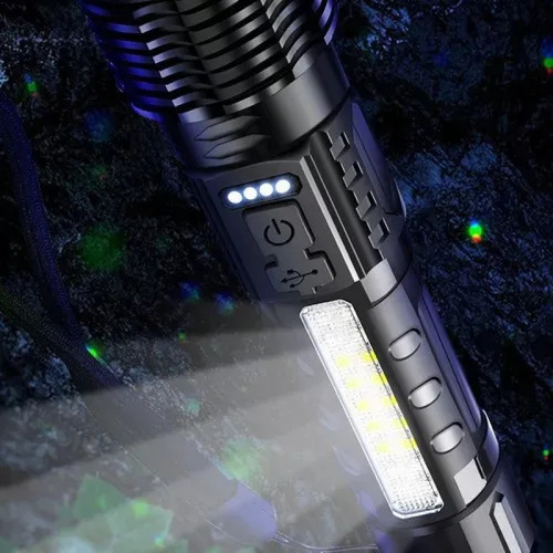 #linterna De Luz Forte Usb Recargable Al Aire Libre