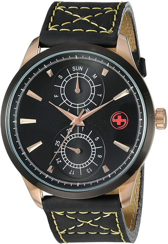 Reloj Hombre Swisstek Skrd1803sp Cuarzo Pulso Negro Just Wat