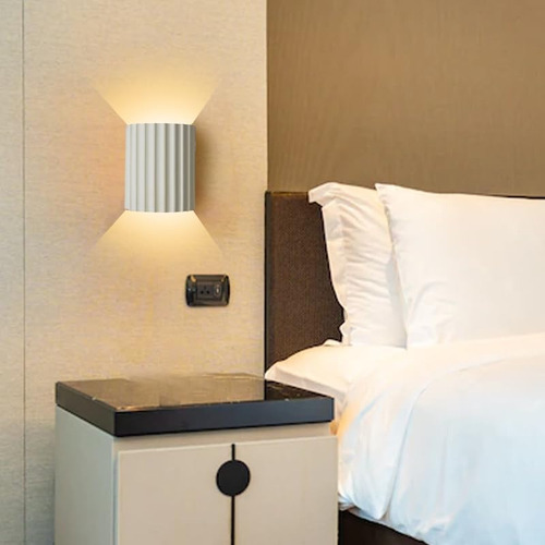 Moderno Aplique De Pared Led Minimalista De Resina, Estilo N