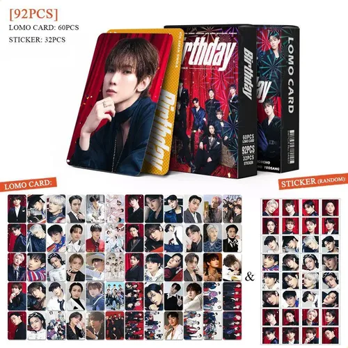 92 Unidades De Adesivos Colecionáveis Ateez Album Birthday, Ateez