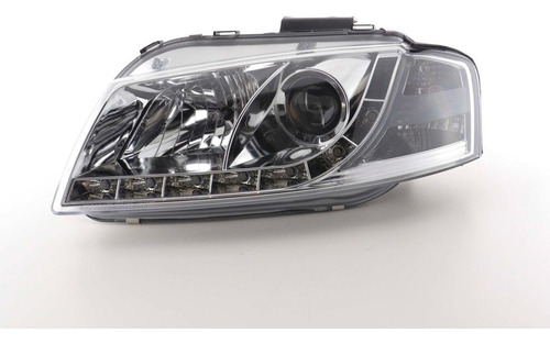 Imagem 5 de 5 de Farol Sonar Retrofit Led Audi A3 2006 2007 2008 Cromado