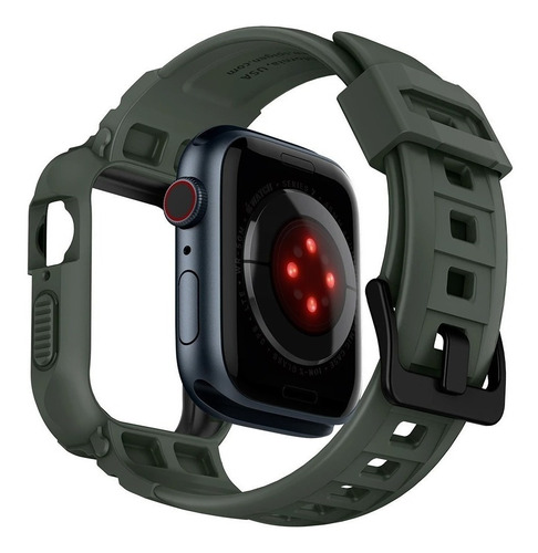 Case Y Correa Spigen Compatible Con Apple Watch 45mm Verde