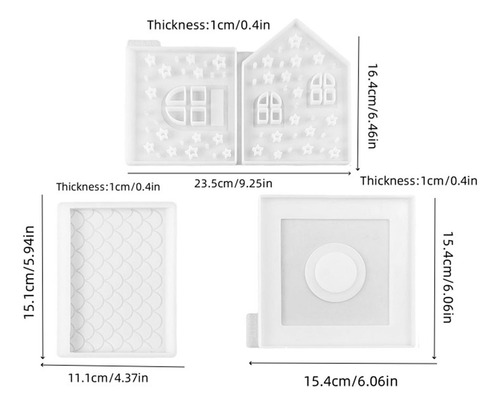 Molde De Silicona Para Casa Molde Para Velas De Casa Molde D