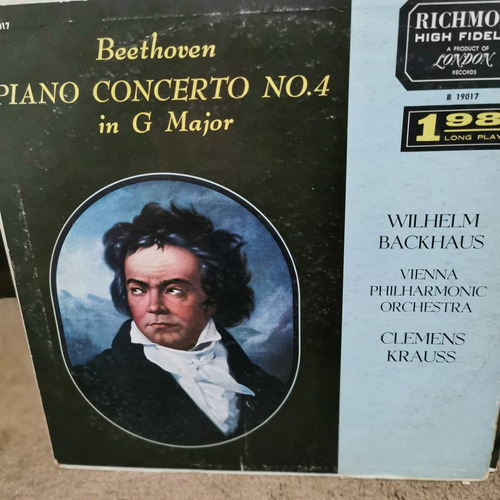 Disco Lp:beethoven- Piano Concerto 4