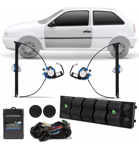 Kit Vidro Elétrico Gol G2 Special Gol G3 City 2p Sensorizado