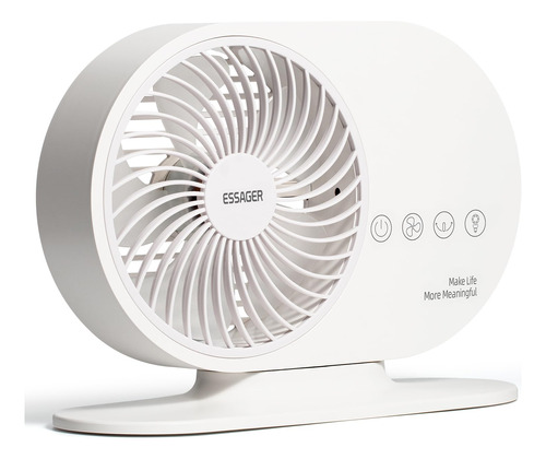 Essager Ventilador Circulador De Aire De Escritorio Con Luz